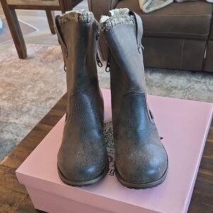 Crown Vintage Brown Moto Boots